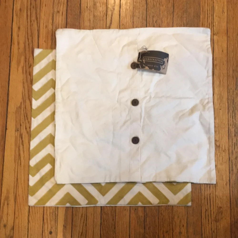 West Elm Crewel Key Pillow Covers